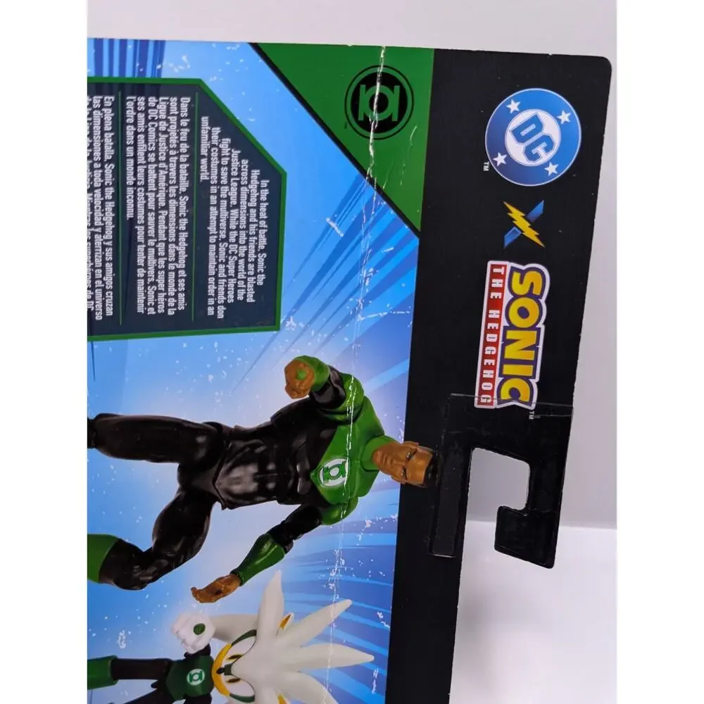Jakks Pacific DC x Sonic The Hedgehog Silver and Green Lantern Action Figure